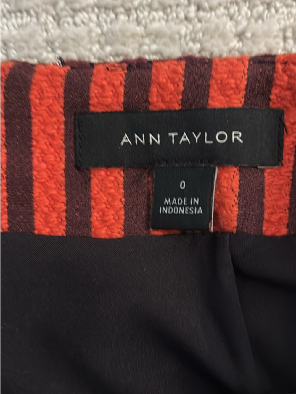 Ann Taylor Striped Pencil Skirt - Picture 2 of 3
